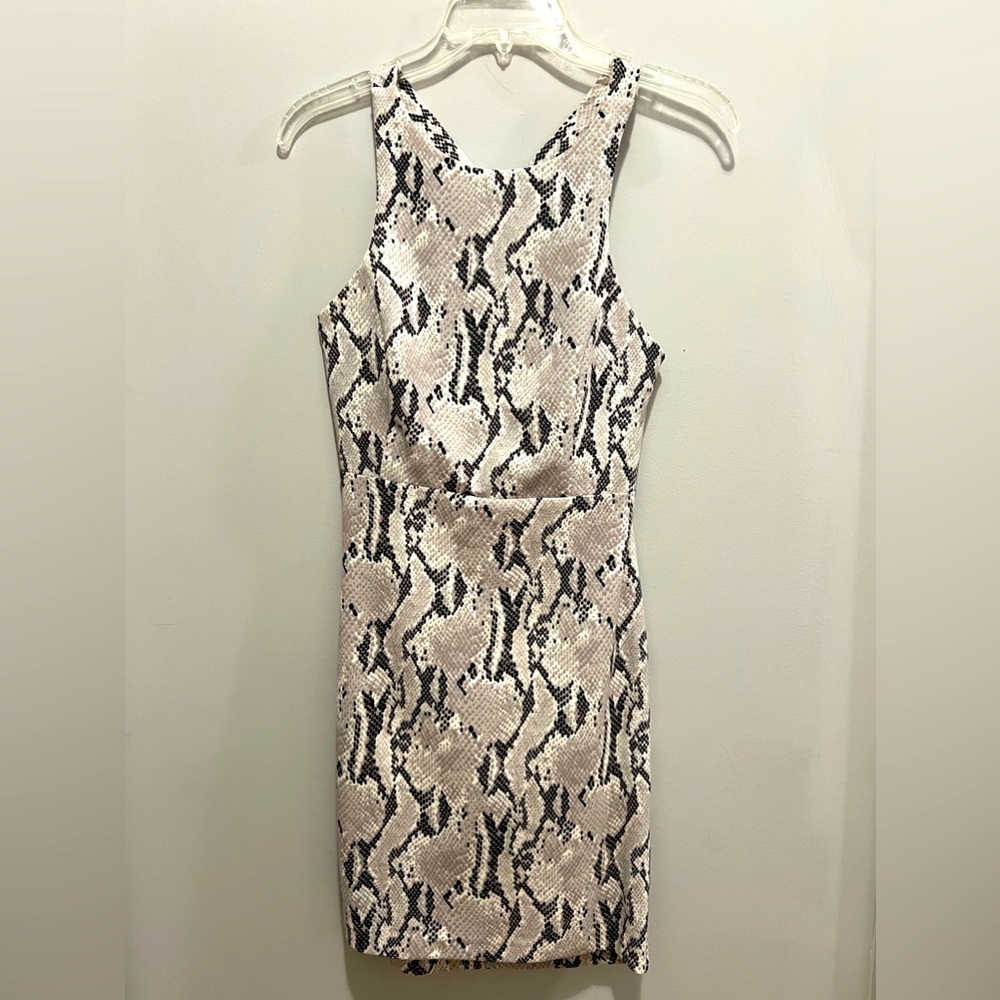 Snakeskin cocktail dress